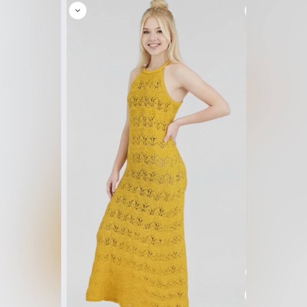 House of Harlow 1960 Sunny Yellow Maxi Dress